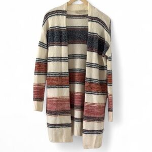 LOFT Striped Cardigan EUC